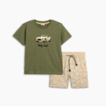 CONJUNTO 2 PIEZAS NIÑO PANTALON CORTO