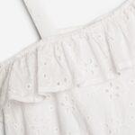 CAMISETA TOP NIÑA BLANCA - Imagen 3