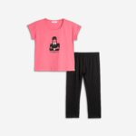 CONJUNTO DE LEGGINGS ORIGINALES ROSA-NEGRO