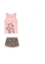 CONJUNTO DE BLUSA Y SHORTS ROSA EMPOLVADO, ESTANPADO DE MOCASINES