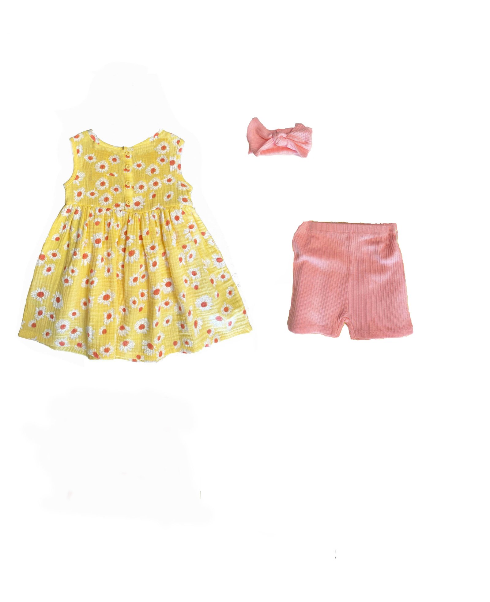 Conjunto 3 piezas niña amarillo